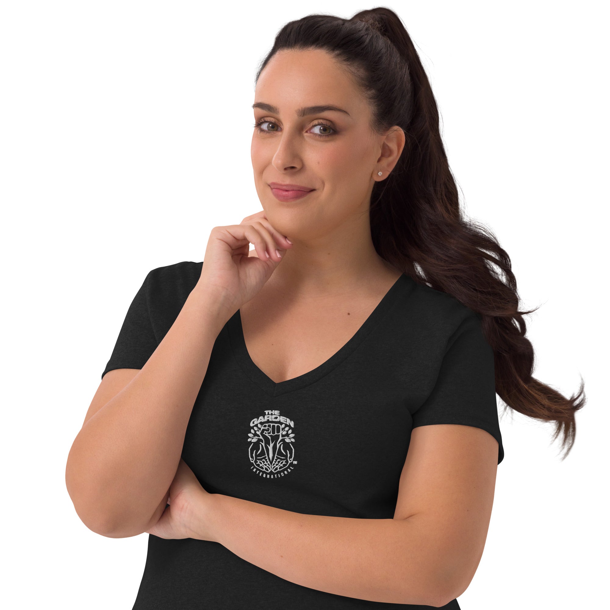 Women’s recycled v-neck t-shirt