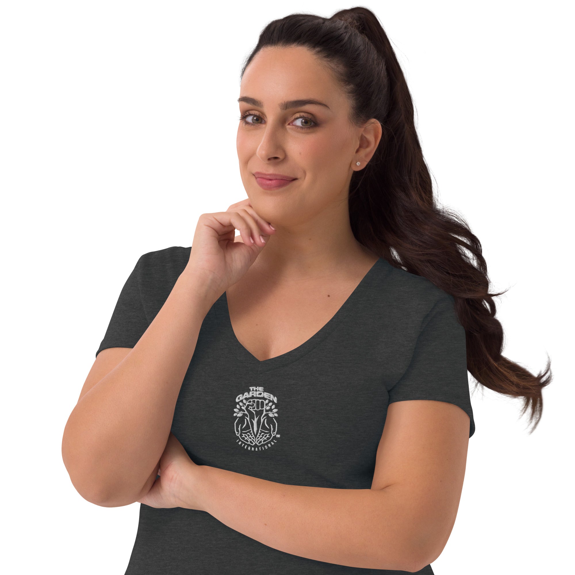 Women’s recycled v-neck t-shirt